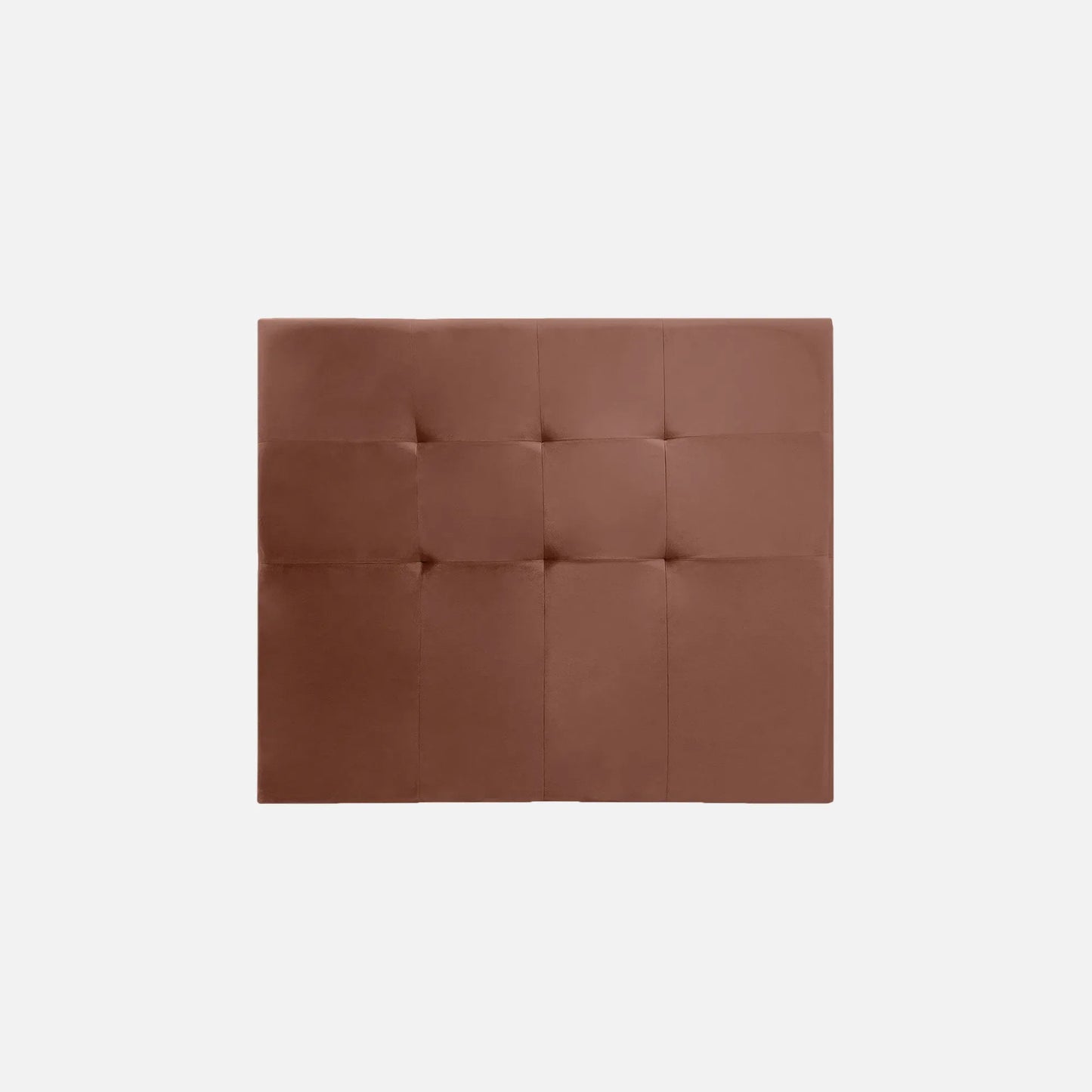 cabecero en tela color chocolate, diseño moderno con tapizado capitoné – ideal para cualquier tipo de basecama - All Star muebles Colombia