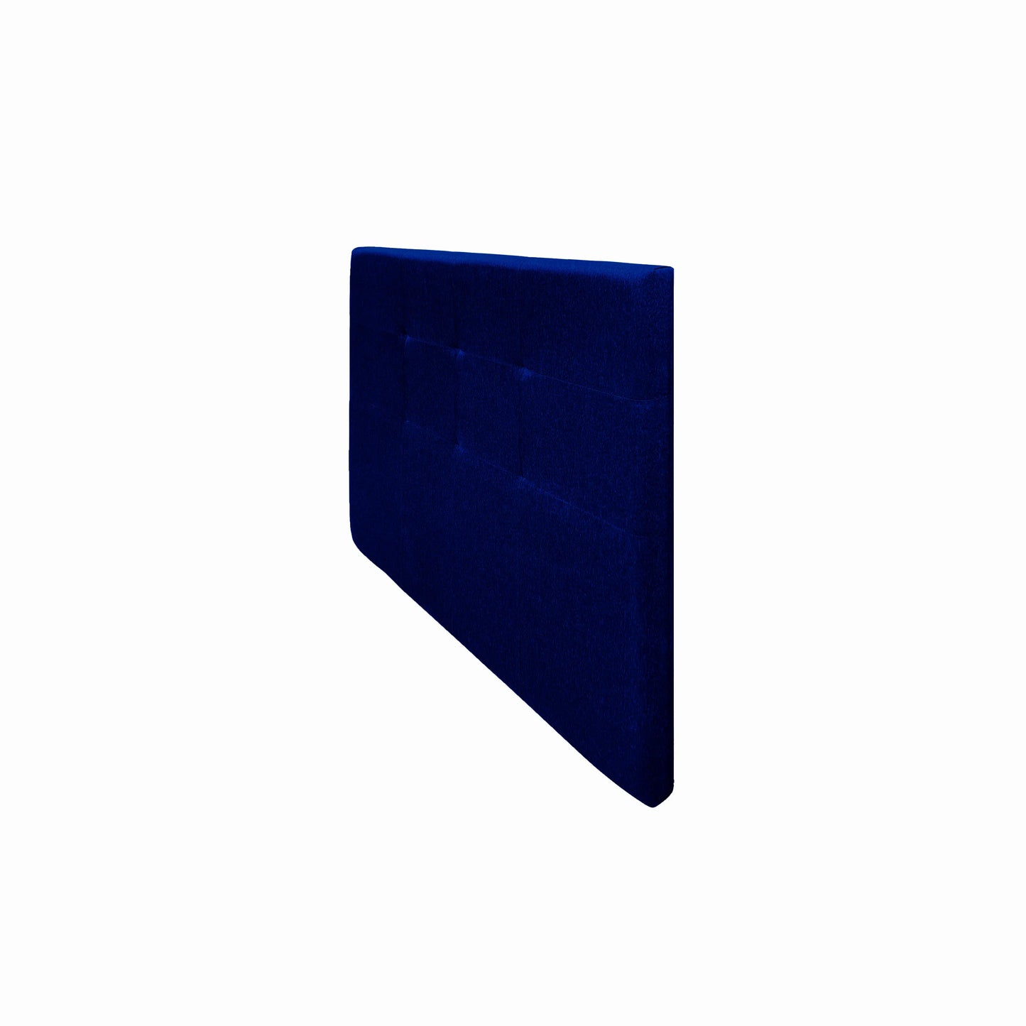 cabecero en tela color azul, diseño moderno con tapizado capitoné – ideal para cualquier tipo de basecama - All Star muebles Colombia