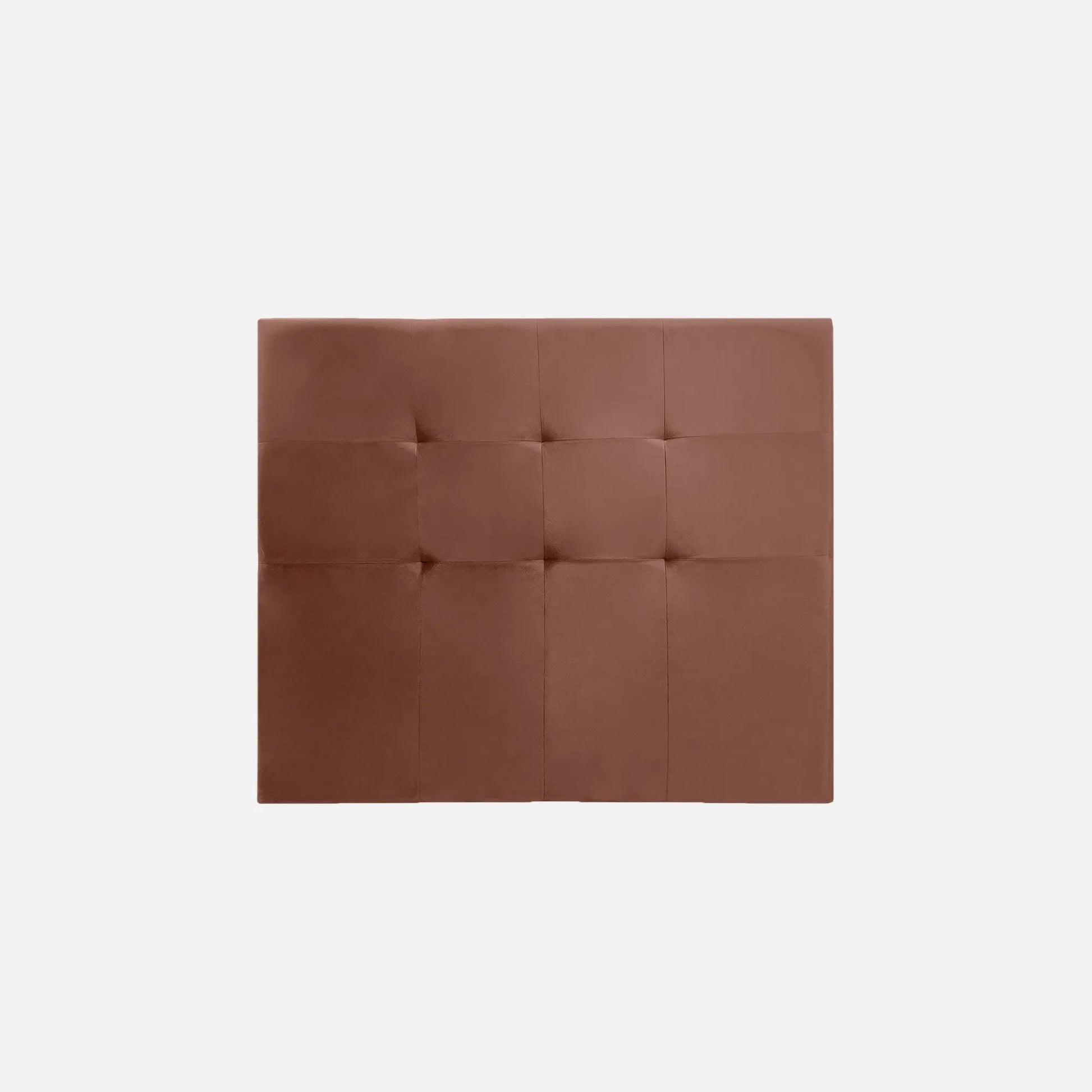 cabecero en tela color chocolate, diseño moderno con tapizado capitoné – ideal para cualquier tipo de basecama - All Star muebles Colombia