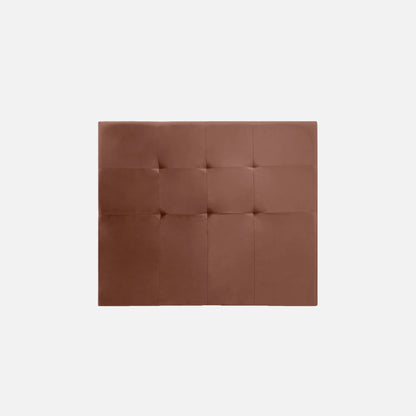 cabecero en tela color chocolate, diseño moderno con tapizado capitoné – ideal para cualquier tipo de basecama - All Star muebles Colombia
